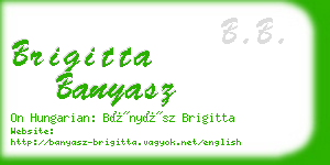 brigitta banyasz business card